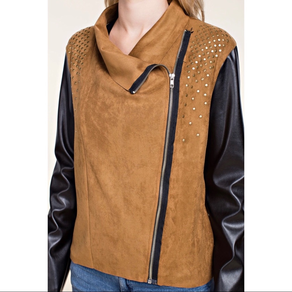 NWT - Draped Suede Jacket - Picture 6 of 7